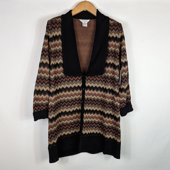 MisookChevron cardigan 1X NWT